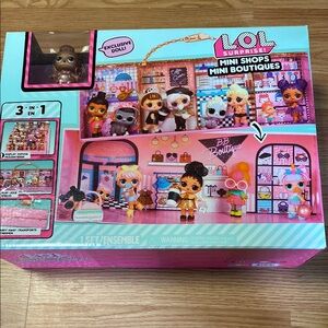 L.O.L. Surprise! Pink Mini Shops Mini Boutiques 3-N-1 Display Play Carry Away